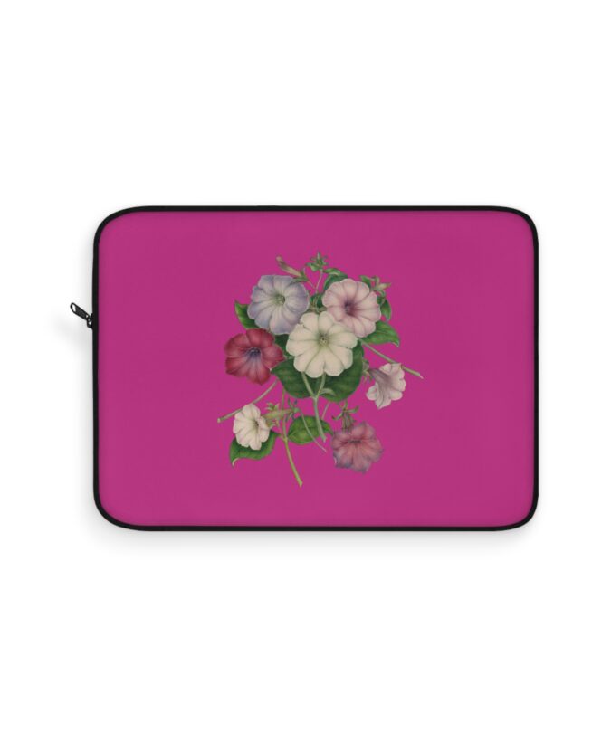 Petunias Laptop Sleeve - Magenta