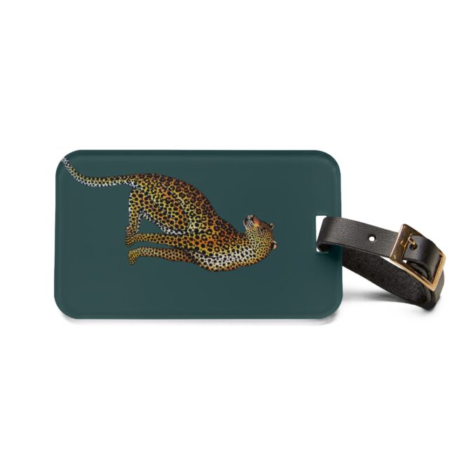 Leopard Luggage Tag - Dark Slate - Image 2