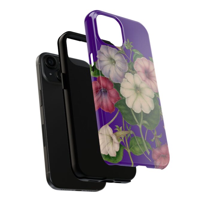 Petunias Phone Case - Indigo - Image 56