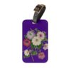 Petunias Luggage Tag - Indigo