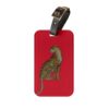 Leopard Luggage Tag - Red