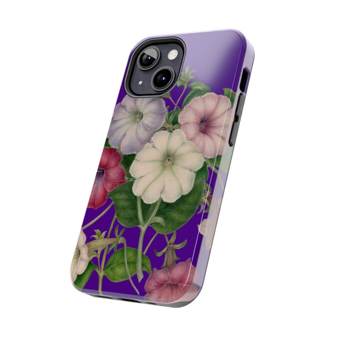 Petunias Phone Case - Indigo - Image 35