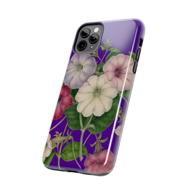 Petunias Phone Case - Indigo - Image 11