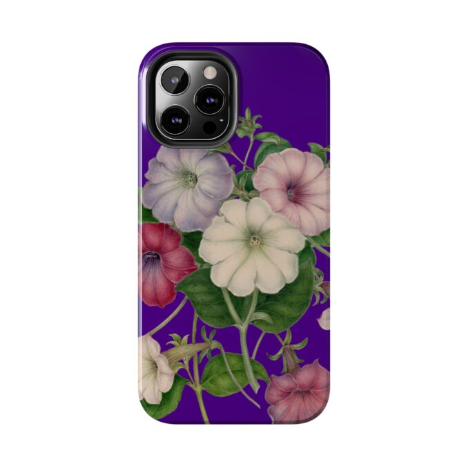 Petunias Phone Case - Indigo - Image 26
