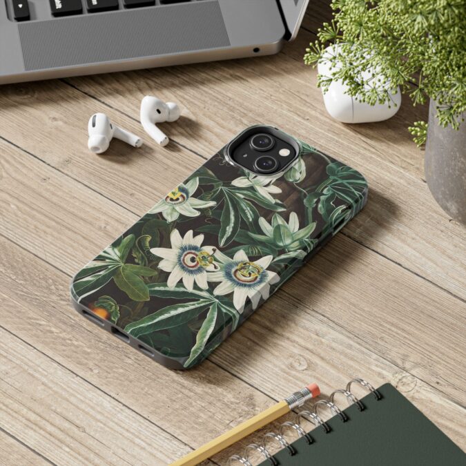 Blue Passionflower Phone Case - Image 52