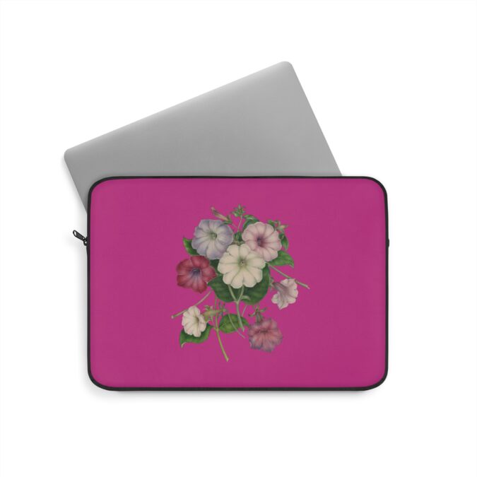 Petunias Laptop Sleeve - Magenta - Image 5