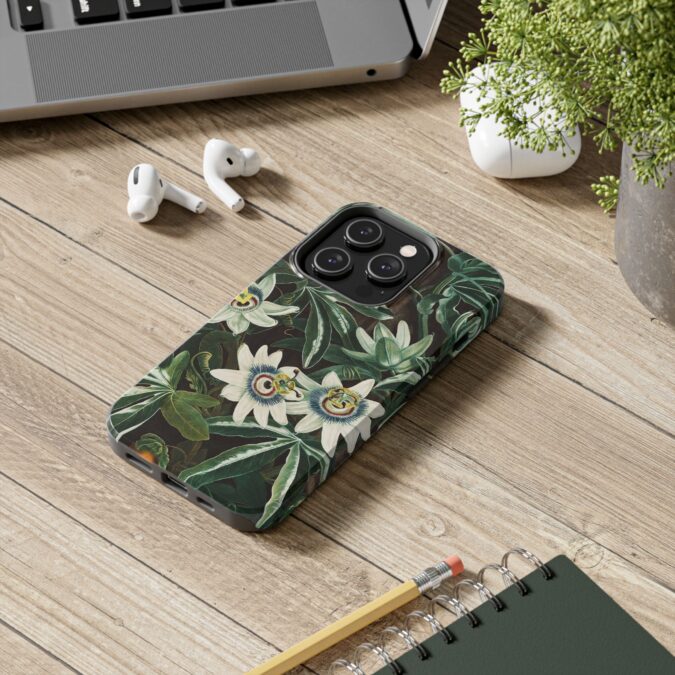 Blue Passionflower Phone Case - Image 48