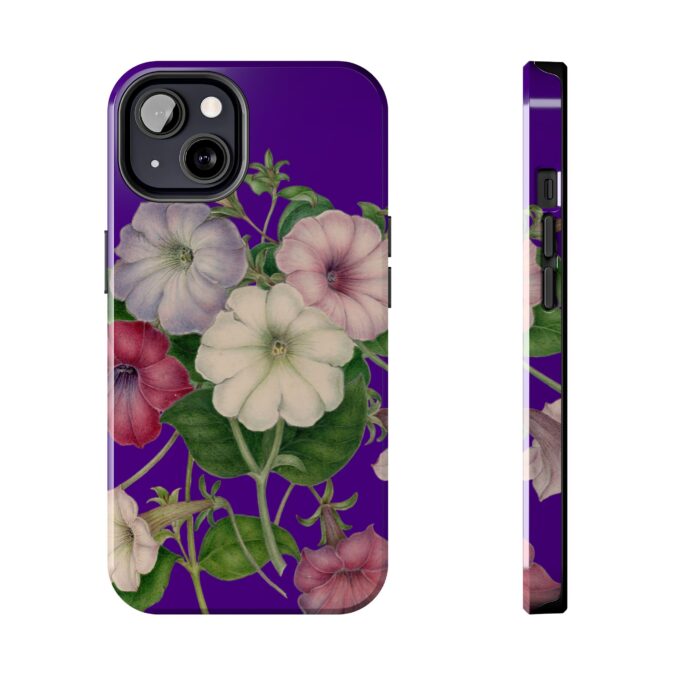 Petunias Phone Case - Indigo - Image 29