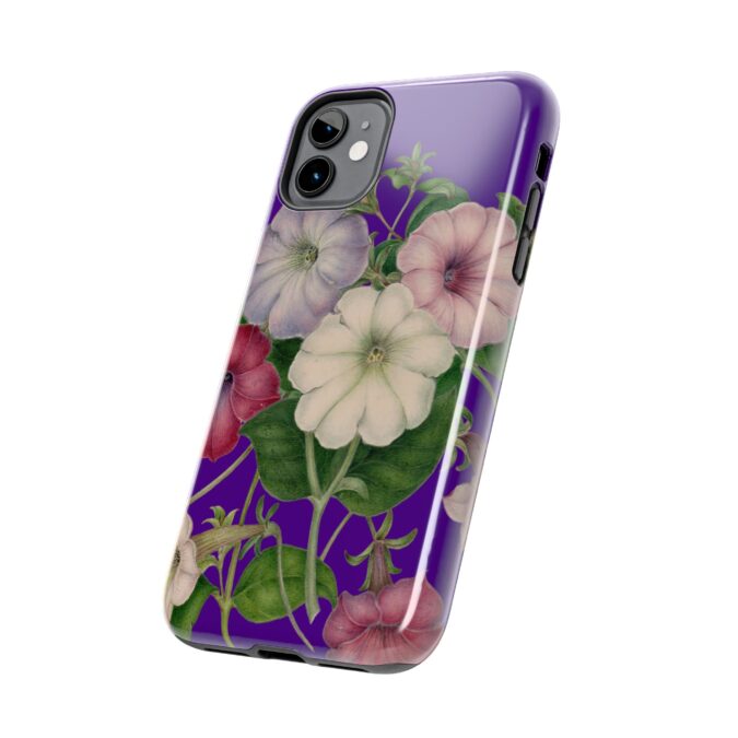 Petunias Phone Case - Indigo - Image 3