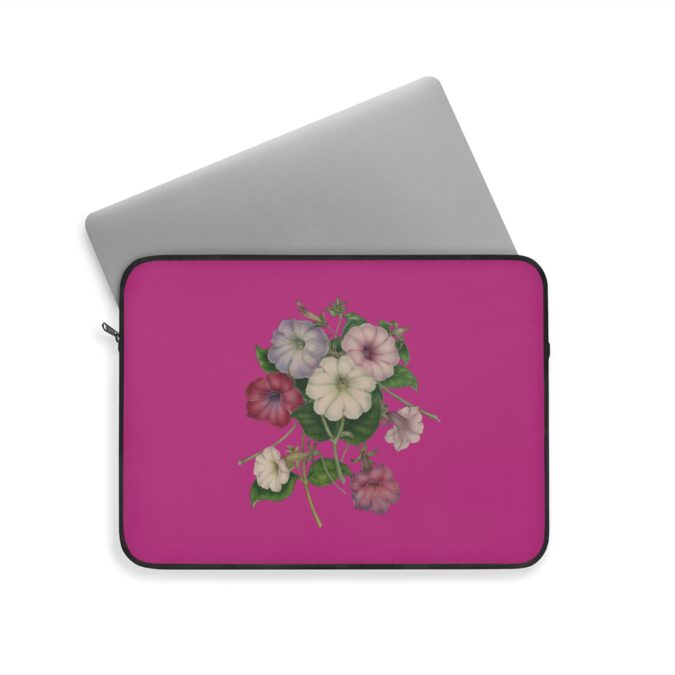 Petunias Laptop Sleeve - Magenta - Image 8