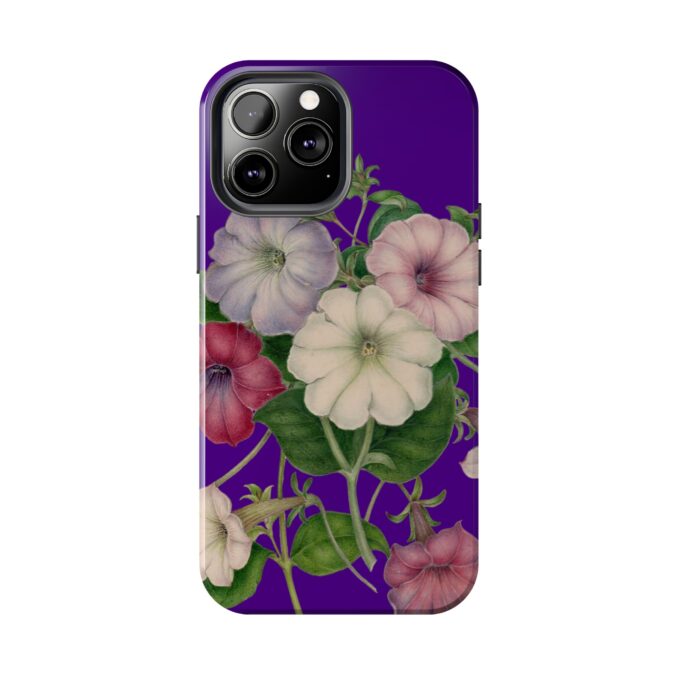 Petunias Phone Case - Indigo - Image 42