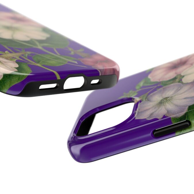 Petunias Phone Case - Indigo - Image 55