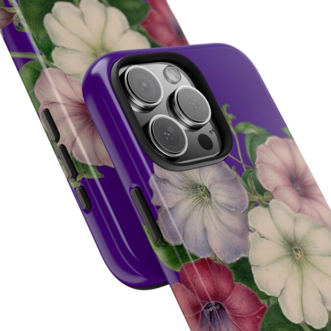 Petunias Phone Case - Indigo - Image 73