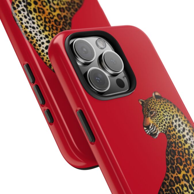 Leopard Phone Case - Red - Image 73