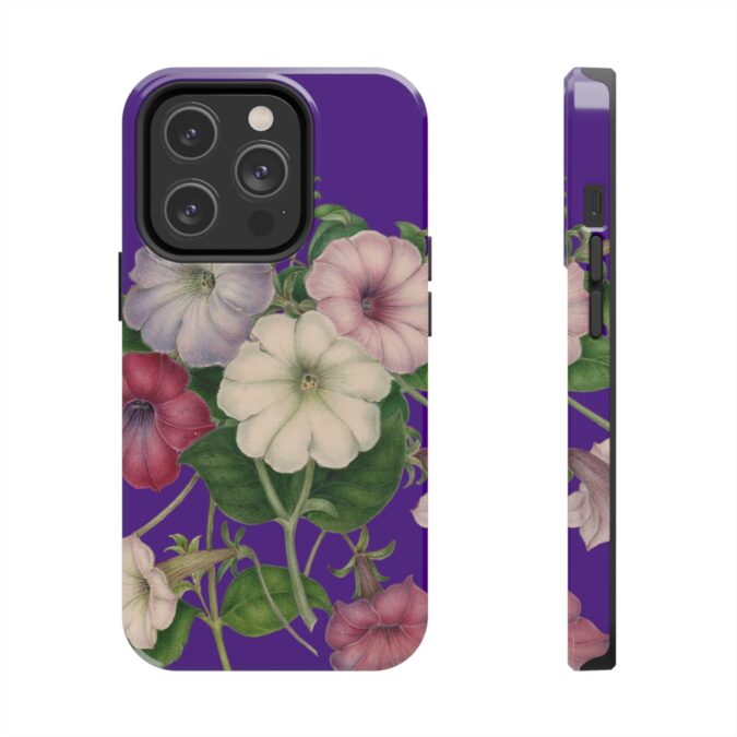 Petunias Phone Case - Indigo - Image 47