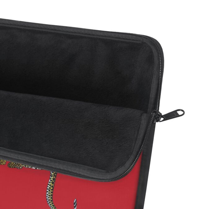 Leopard Laptop Sleeve - Red - Image 9