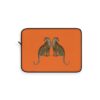 Leopard Laptop Sleeve - Deep Orange