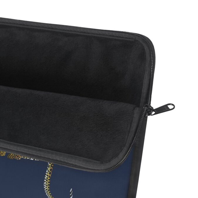 Leopard Laptop Sleeve - Navy - Image 9