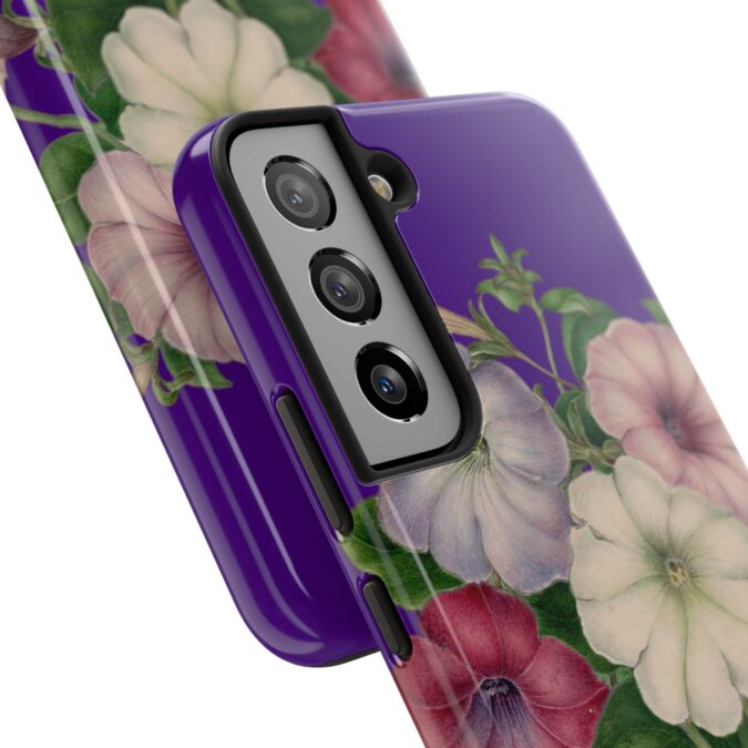 Petunias Phone Case - Indigo - Image 90