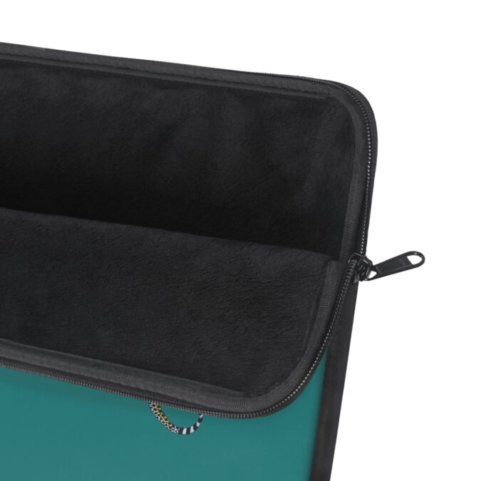 Leopard Laptop Sleeve - Teal - Image 3