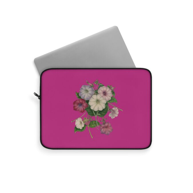 Petunias Laptop Sleeve - Magenta - Image 2