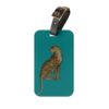 Leopard Luggage Tag - Teal