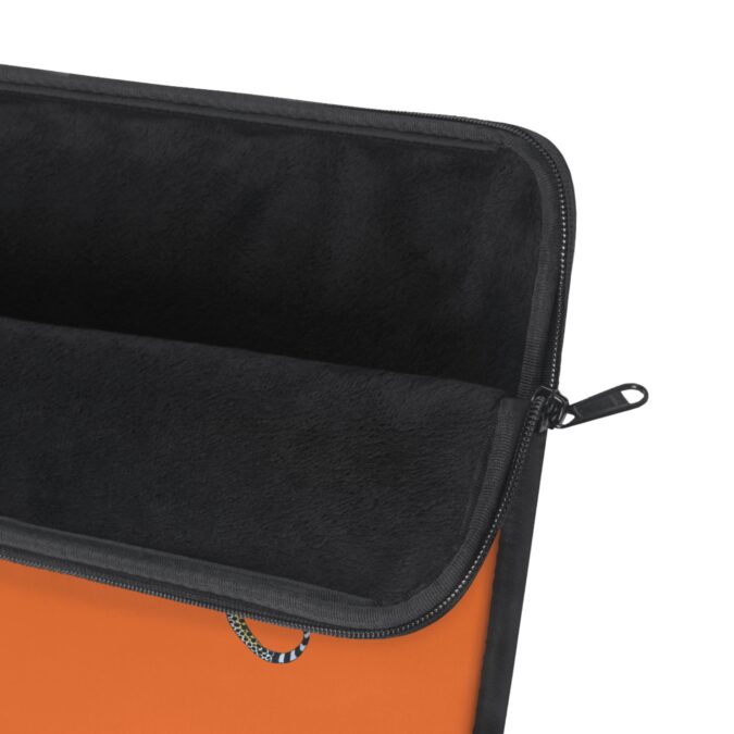 Leopard Laptop Sleeve - Deep Orange - Image 3