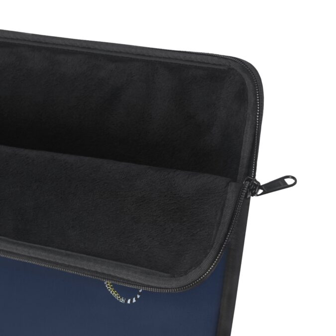 Leopard Laptop Sleeve - Navy - Image 3