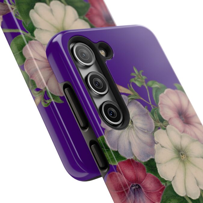 Petunias Phone Case - Indigo - Image 86