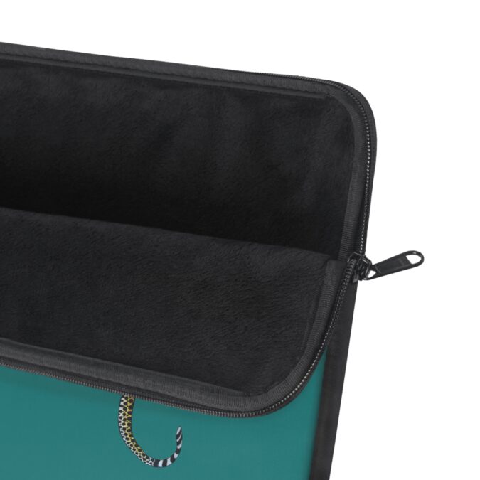 Leopard Laptop Sleeve - Teal - Image 6