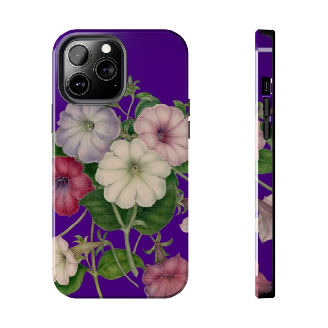 Petunias Phone Case - Indigo - Image 41