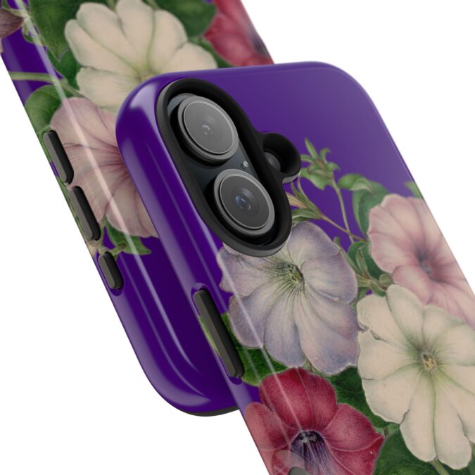 Petunias Phone Case - Indigo - Image 76