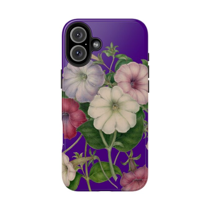 Petunias Phone Case - Indigo - Image 78