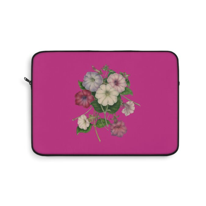 Petunias Laptop Sleeve - Magenta - Image 4
