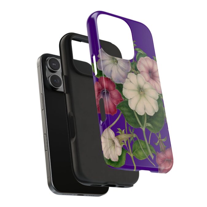 Petunias Phone Case - Indigo - Image 71