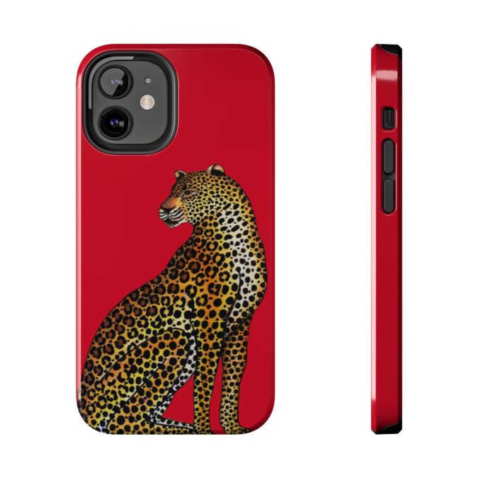 Leopard Phone Case - Red - Image 17