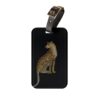 Leopard Luggage Tag - Black