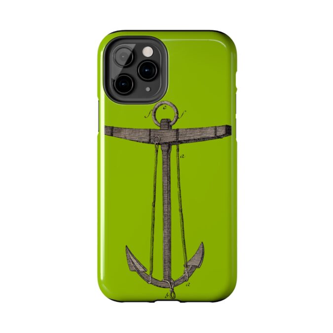 18th C. Anchor Phone Case - Lime Green - Image 6