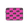 Black Cat Laptop Sleeve - Bright Magenta