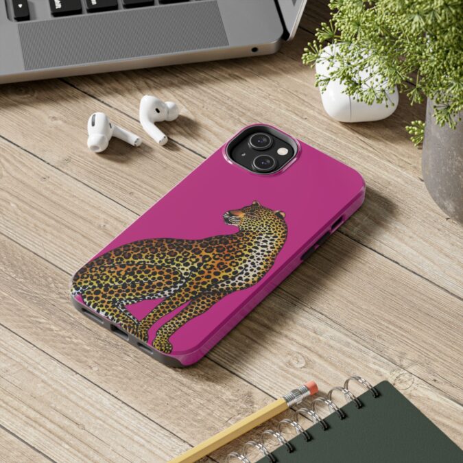 Leopard Phone Case - Fuchsia - Image 52