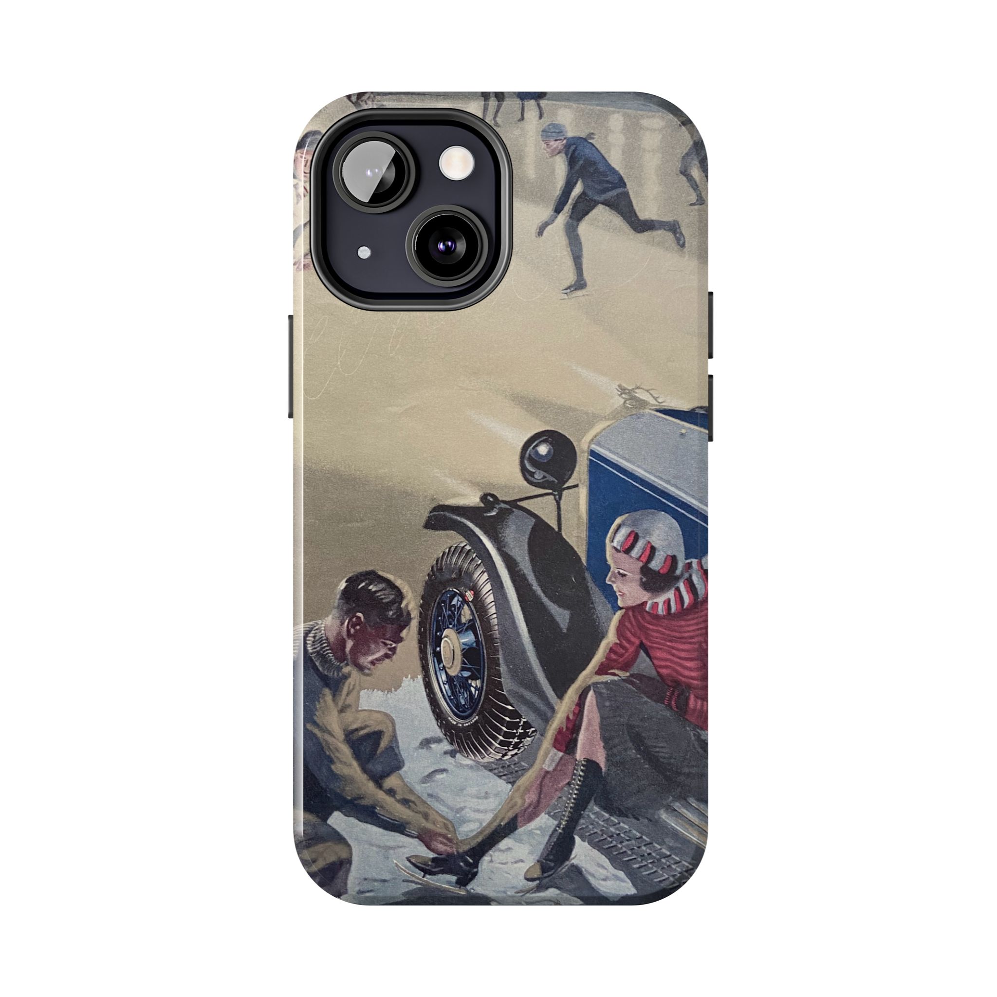 1930s Skating Party iPhone Case - Image 34