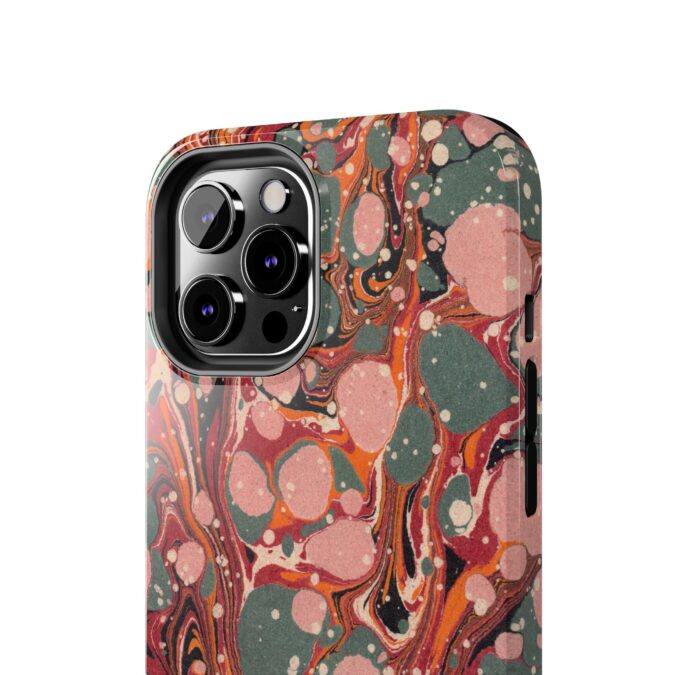 Marbled Paper Phone Case - Pale Pink & Moss Green - Image 28