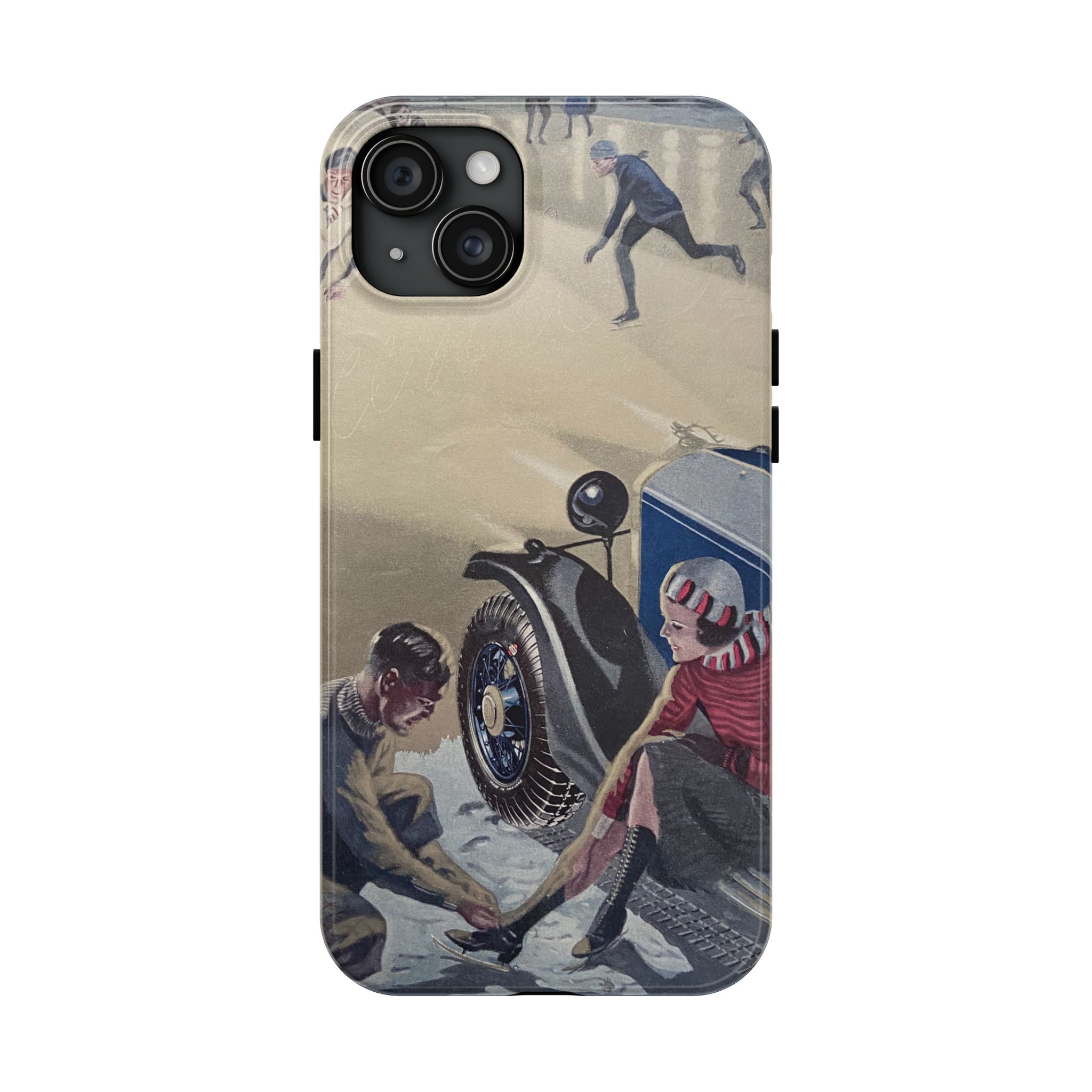 1930s Skating Party iPhone Case - Image 61