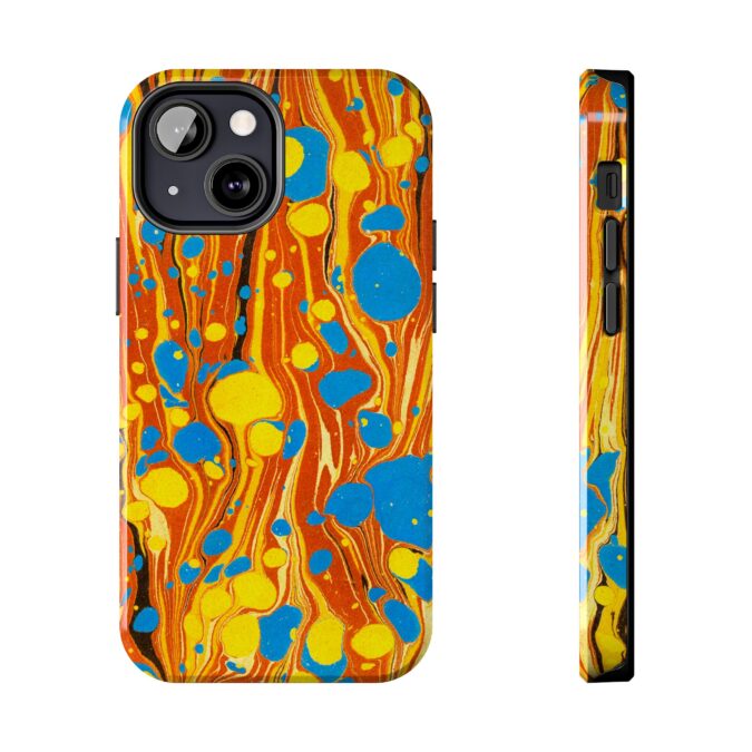Marbled Phone Case - Orange, Yellow & Blue - Image 33