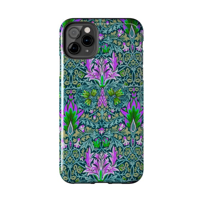 Pink & Green Floral Patterned Phone Case - Image 10