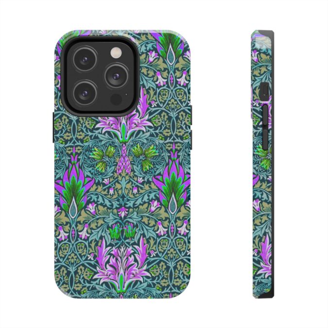 Pink & Green Floral Patterned Phone Case - Image 47