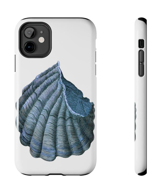 Blue Shell Phone Case - White