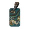 Teal Butterfly Luggage Tag