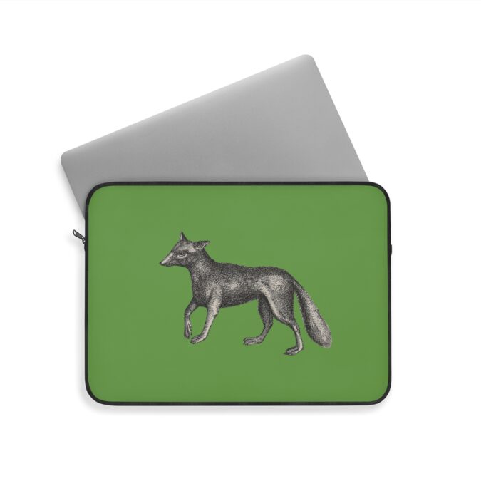 Fox Laptop Sleeve - Green - Image 8