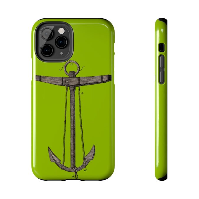 18th C. Anchor Phone Case - Lime Green - Image 5